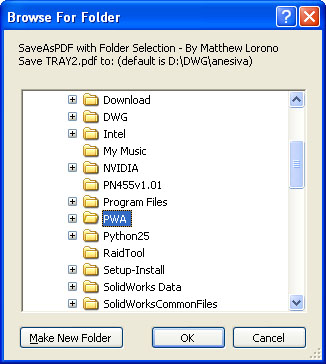 SaveAsPDF with Folder Selection